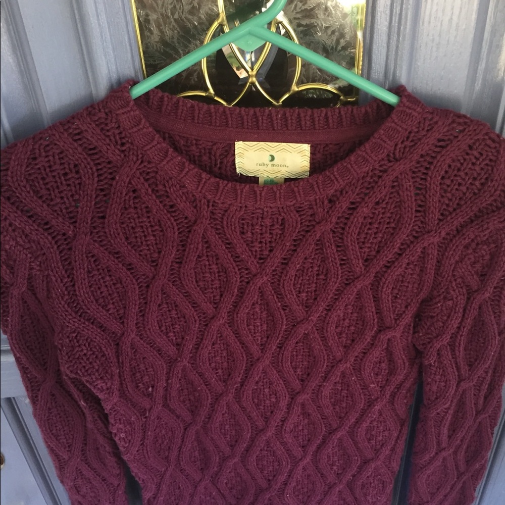 Maroon Knit Sweater for Winter ❄️ XS